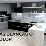 Cocinas blancas o con color. Pros y contras.